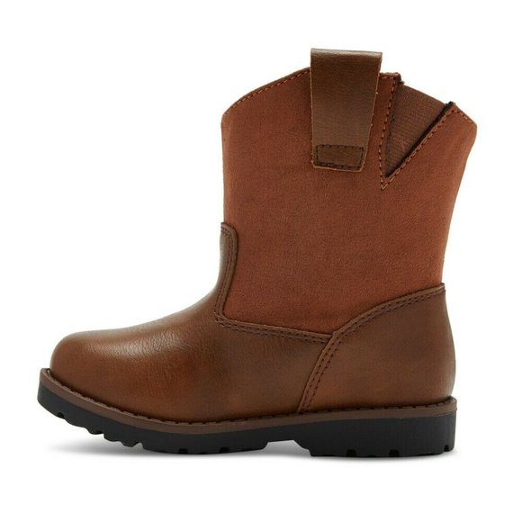 Cat & Jack Toddler Boys’ Hunter Casual Riding Boots, Size 11, Brown - Picture 1 of 1